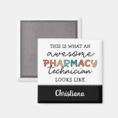 Custom Pharmacy Technique Phantastisch Funny Magnet (Vorderseite/Rückseite)