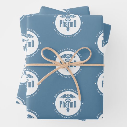 Custom PharmD Doctor of Pharmacy Abschluss Geschenkpapier Set (Beispiel)