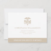 Custom PharmD Doctor of Pharmacy Advice and Wishin Mitteilungskarte (Rückseite)