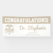Custom PharmD Doctor of Pharmacy Graduation Party Banner (Horizontal)
