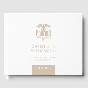 Custom PharmD Doctor of Pharmacy Graduation Party Gästebuch
