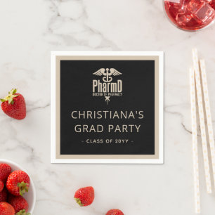 Custom PharmD Doctor of Pharmacy Graduation Party Serviette