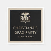Custom PharmD Doctor of Pharmacy Graduation Party Serviette (Vorderseite)