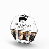 Custom PhD Doctoral Grad Hat Doctoral Graduation Fotoblock (Rechts)