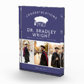 Custom PhD Doctoral Grad Hat Doctoral Graduation Fotoblock (Rechts)