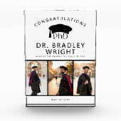 Custom PhD Doctoral Grad Hat Doctoral Graduation Fotoblock (Vorderseite)