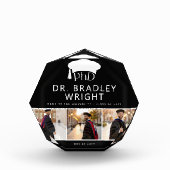 Custom PhD Doctoral Grad Hat Doctoral Graduation Fotoblock (Vorderseite)