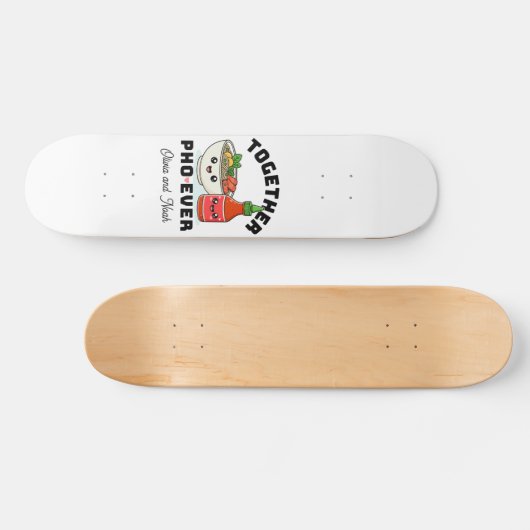 Custom Pho Pun Skateboard Gift (Horizontal)