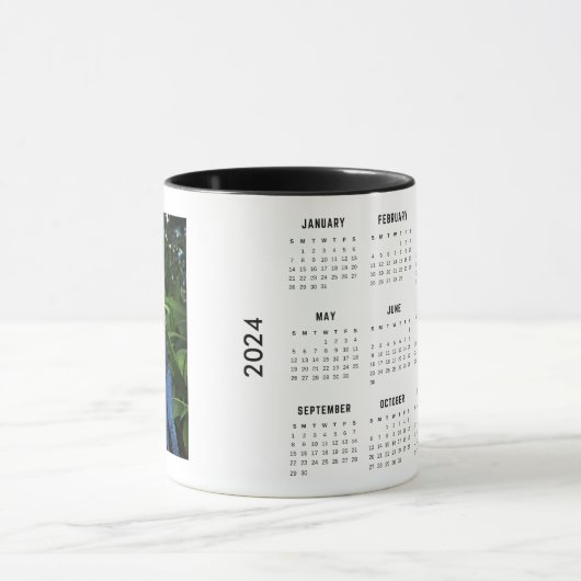 Custom Photo 2024 Calendar Tasse (Zentrum)