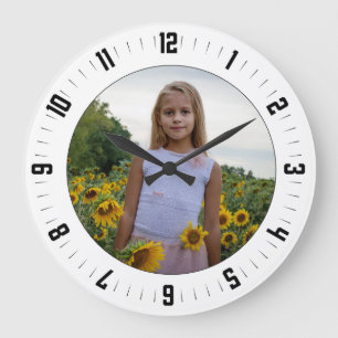 Custom Photo Acrylic Wall Clock Große Wanduhr
