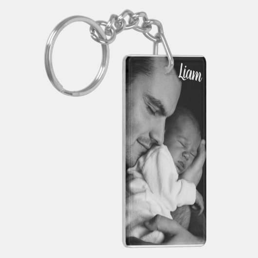 Custom photo and name keychain personalized schlüsselanhänger (Vorderseite links)