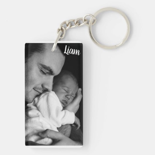 Custom photo and name keychain personalized schlüsselanhänger (Rückseite)
