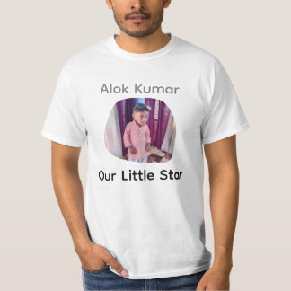 Custom Photo and Name Kids Ringer  T-Shirt