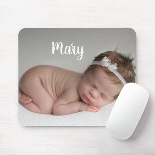 Custom photo and name mouse pad personalized mousepad (Mit Mouse)