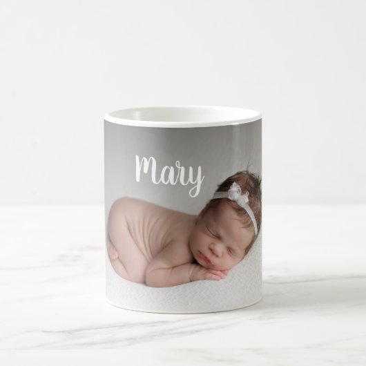 Custom photo and name mug personalized kaffeetasse (Mittel)