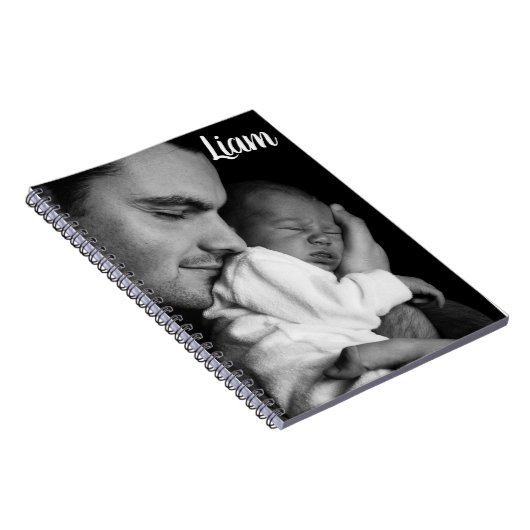Custom photo and name notebook personalized notizblock (Rechte Seite)