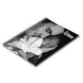 Custom photo and name notebook personalized notizblock (Linke Seite)