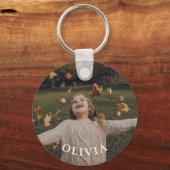 Custom Photo and Name Personalized Child Schlüsselanhänger (Vorderseite)
