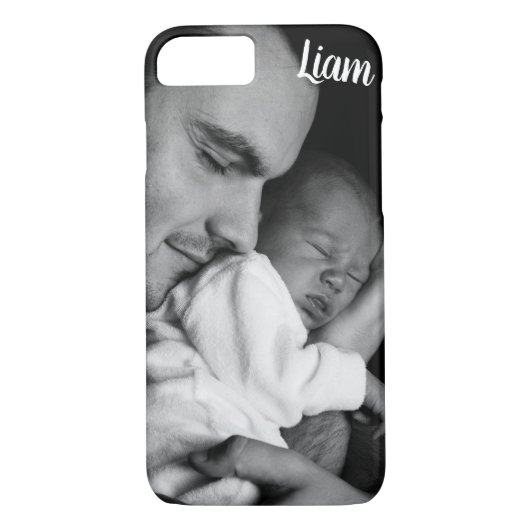 Custom photo and name phone case personalized (Rückseite)