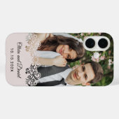 Custom Photo and Personalized Wedding Gift Case-Mate iPhone Hülle (Rückseite (Horizontal))