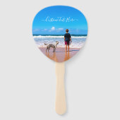 Custom Photo and Text Han Fan Your Own Design Fächer (Rückseite)