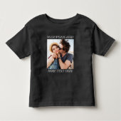 Custom Photo and Text Kleinkind T-shirt (Vorderseite)