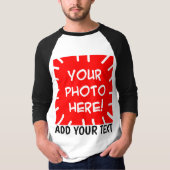 Custom photo and text long sleeve shirt (Vorderseite)