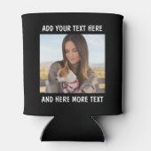 Custom Photo and Text Or Name Dosenkühler (Rückseite)