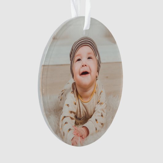 Custom photo and text ornament (Vorderseite)
