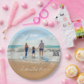 Custom Photo and Text Paper Plates - Your Family Pappteller (Party)