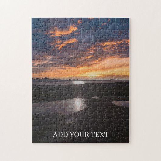 Custom Photo and Text Personalized  Puzzle (Vertikal)