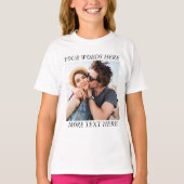 Custom Photo and Text T-Shirt (Vorderseite)
