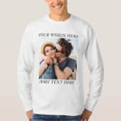 Custom Photo and Text T-Shirt (Vorderseite)