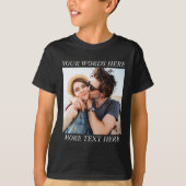 Custom Photo and Text T-Shirt (Vorderseite)