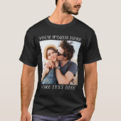Custom Photo and Text T-Shirt (Vorderseite)