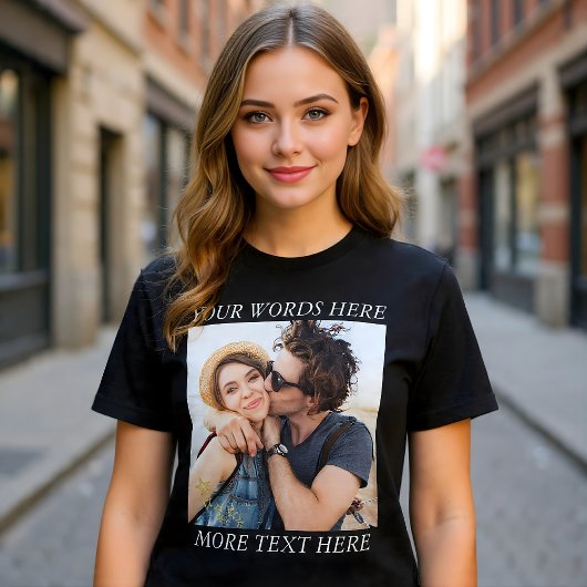 Custom Photo and Text T-Shirt