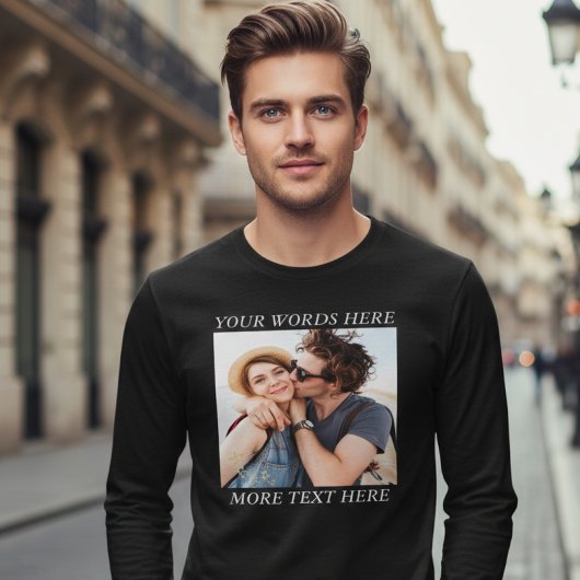Custom Photo and Text T-Shirt