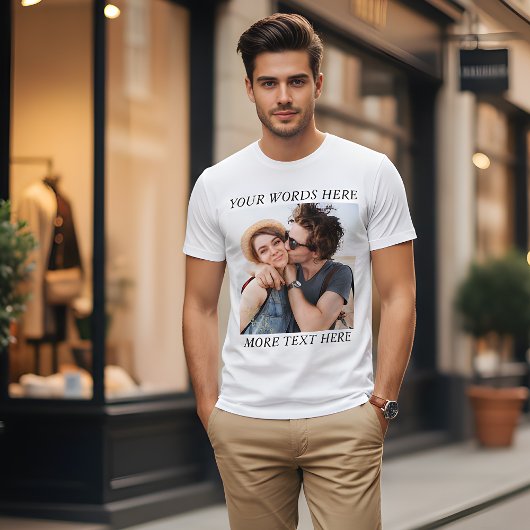 Custom Photo and Text T-Shirt