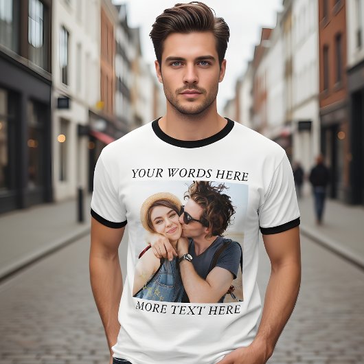 Custom Photo and Text T-Shirt
