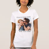 Custom Photo and Text T-Shirt (Vorderseite)