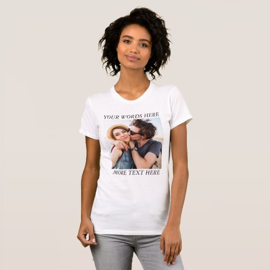 Custom Photo and Text T-Shirt (Vorne ganz)