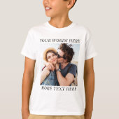 Custom Photo and Text T-Shirt (Vorderseite)