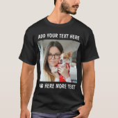 Custom Photo and Text T-Shirt (Vorderseite)