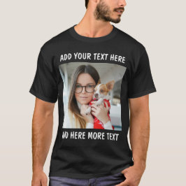 Custom Photo and Text T-Shirt
