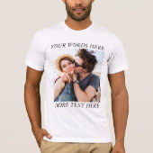 Custom Photo and Text T-Shirt (Vorderseite)