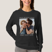 Custom Photo and Text T-Shirt (Vorderseite)