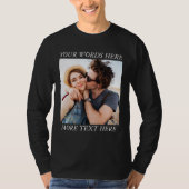Custom Photo and Text T-Shirt (Vorderseite)