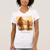 Custom Photo and Text T-Shirt - I Love You Mom  (Vorderseite)