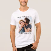 Custom Photo and Text Tri-Blend Shirt (Vorderseite)