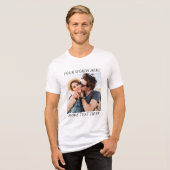 Custom Photo and Text Tri-Blend Shirt (Vorderseite voll)